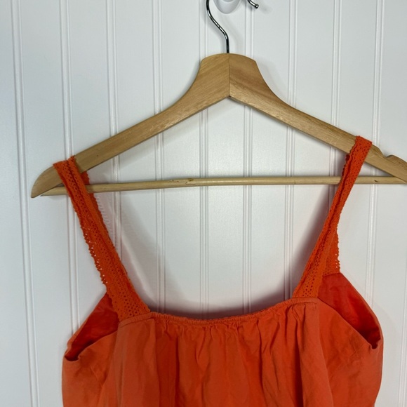 Trina Turk Top Medium Orange Sleeveless Tank Casual Summer - Picture 5 of 6